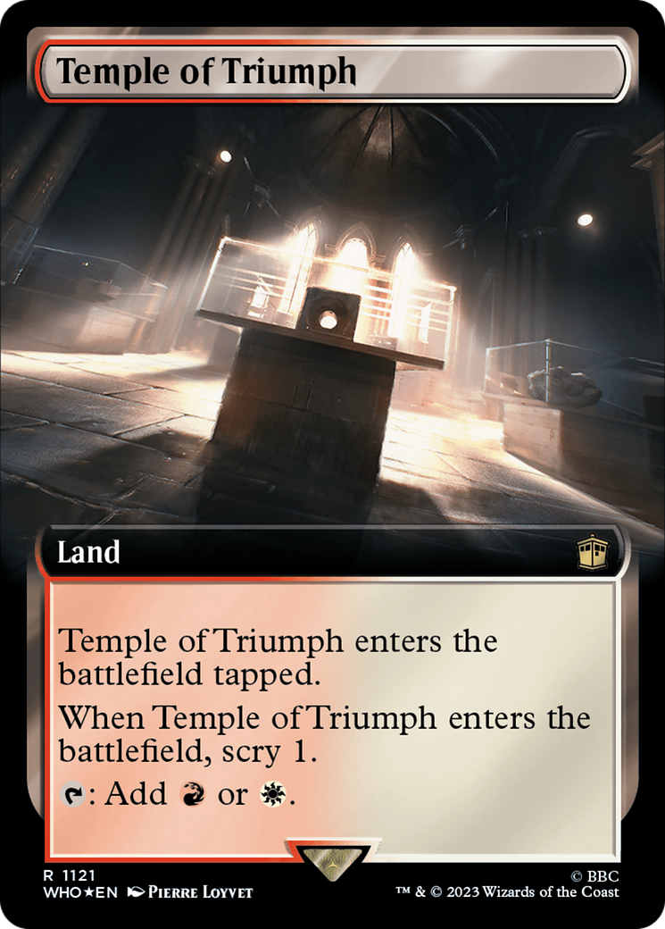 Temple of Triumph (Extended Art) (Surge Foil) [Doctor Who] | Exor Games Bridgewater