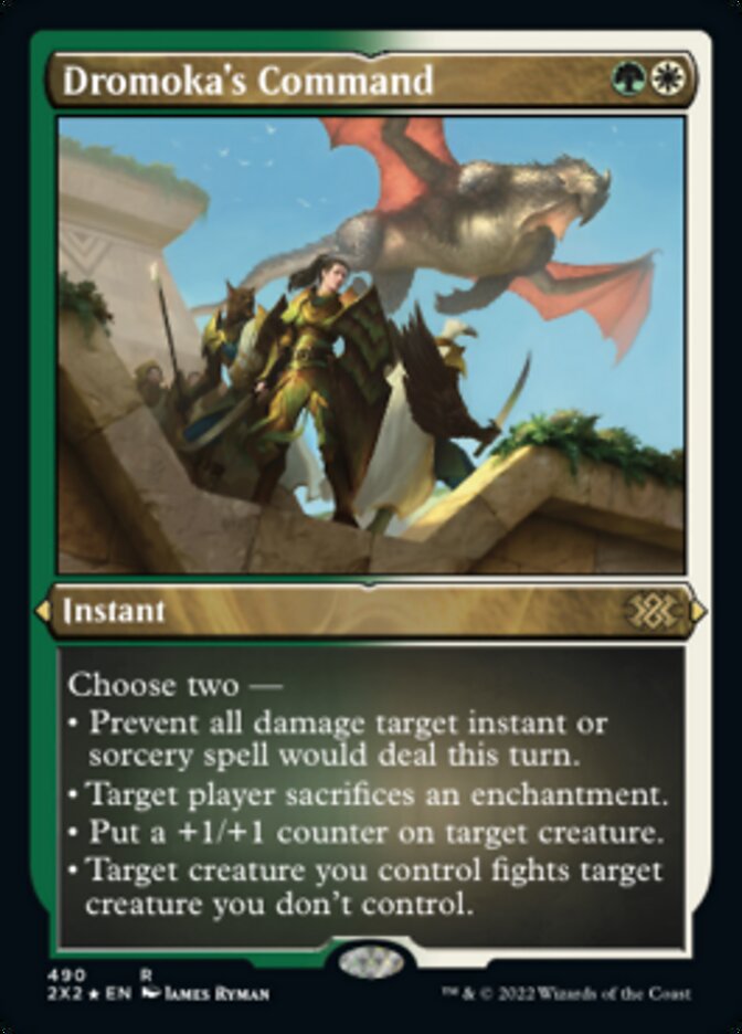 Dromoka's Command (Foil Etched) [Double Masters 2022] | Exor Games Bridgewater