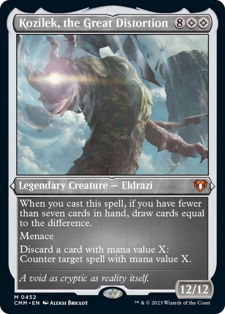 Kozilek, the Great Distortion (Foil Etched) [Commander Masters] | Exor Games Bridgewater