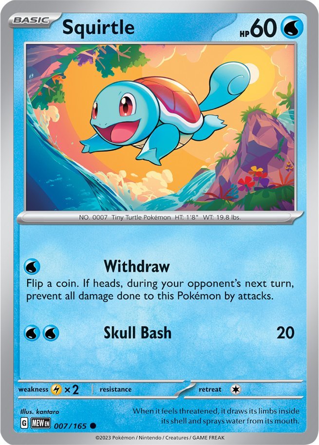 Squirtle (007/165) [Scarlet & Violet 151] | Exor Games Bridgewater