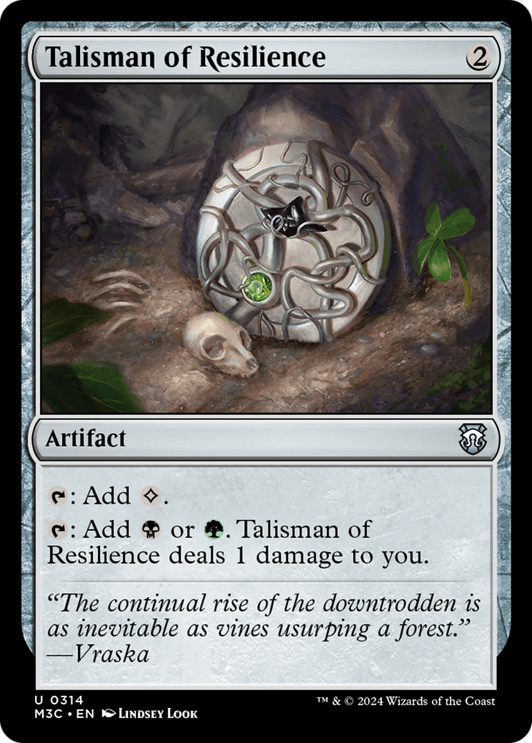 Talisman of Resilience (Ripple Foil) [Modern Horizons 3 Commander] | Exor Games Bridgewater