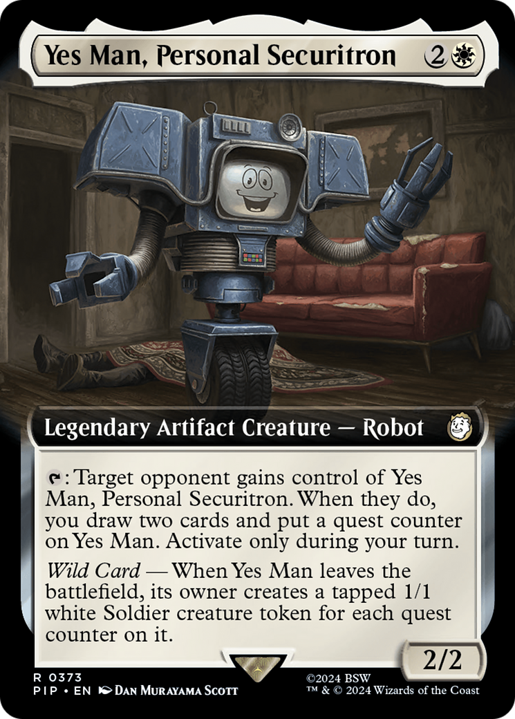 Yes Man, Personal Securitron (Extended Art) [Fallout] | Exor Games Bridgewater