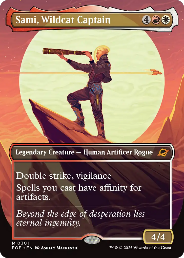 Sami, Wildcat Captain (Borderless) [Edge of Eternities] | Exor Games Bridgewater