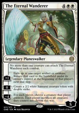 The Eternal Wanderer (Promo Pack) [Phyrexia: All Will Be One Promos] | Exor Games Bridgewater