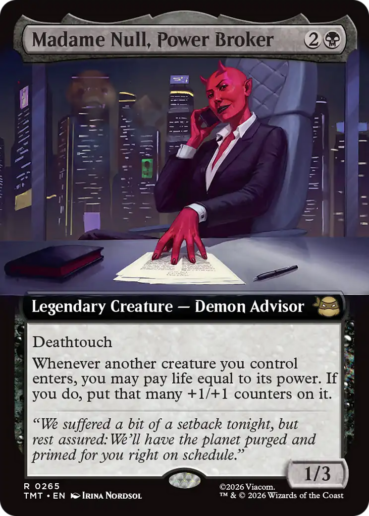 Madame Null, Power Broker (Extended Art) [Teenage Mutant Ninja Turtles] | Exor Games Bridgewater