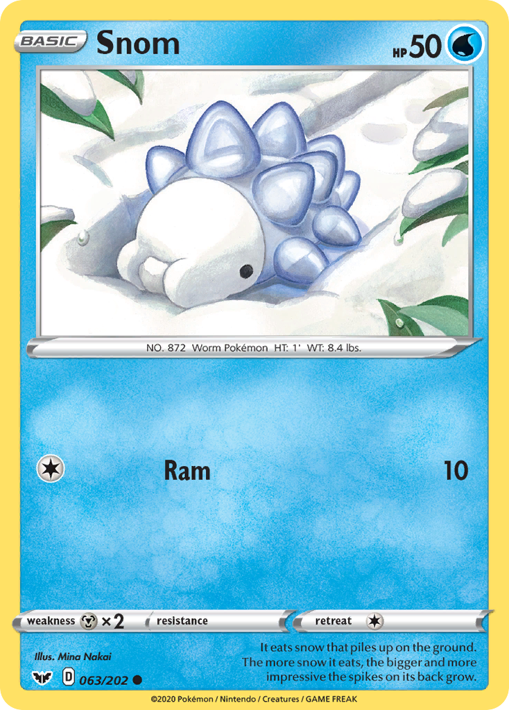 Snom (063/202) [Sword & Shield: Base Set] | Exor Games Bridgewater