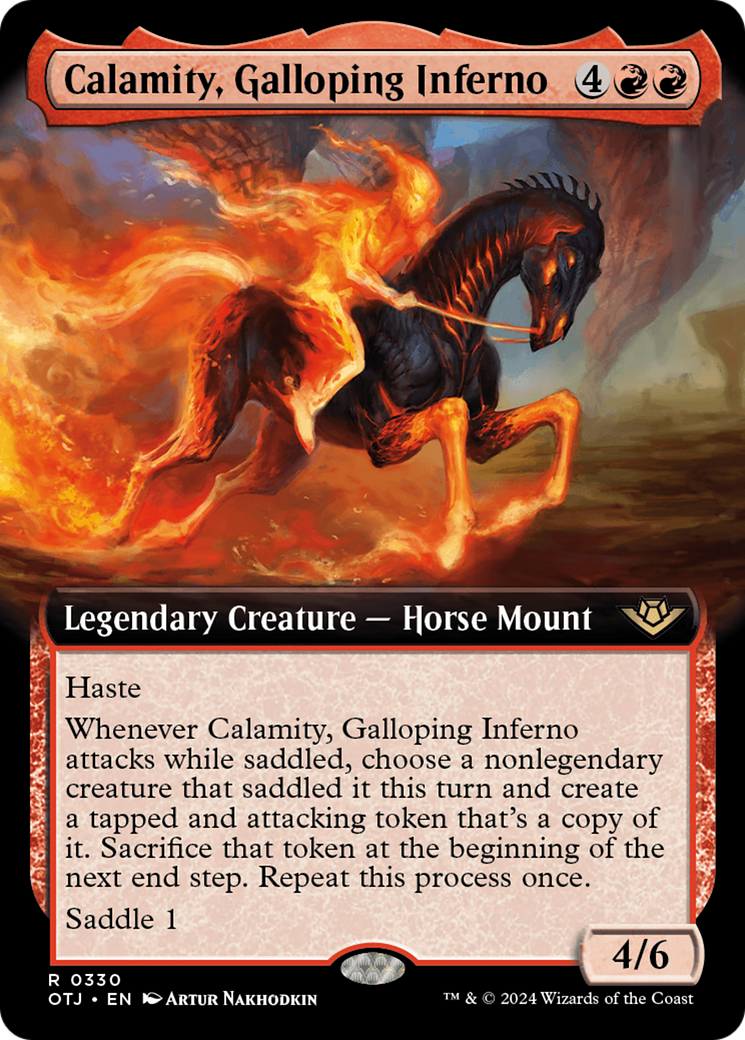 Calamity, Galloping Inferno (Extended Art) [Outlaws of Thunder Junction] | Exor Games Bridgewater