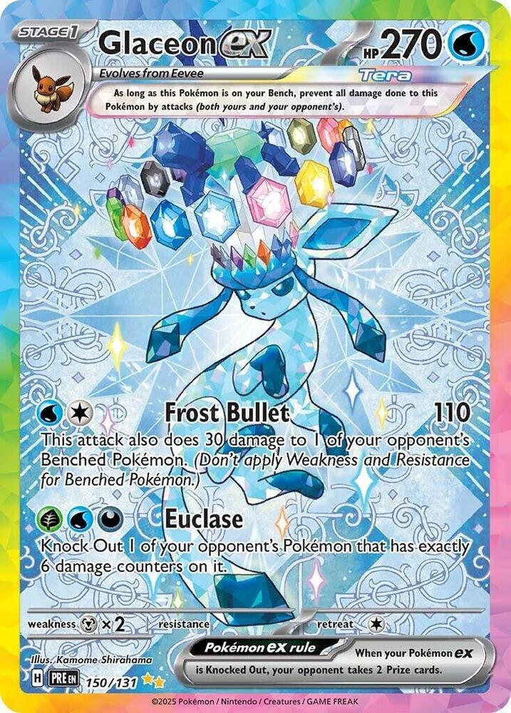 Glaceon ex (150/131) [Scarlet & Violet: Prismatic Evolutions] | Exor Games Bridgewater