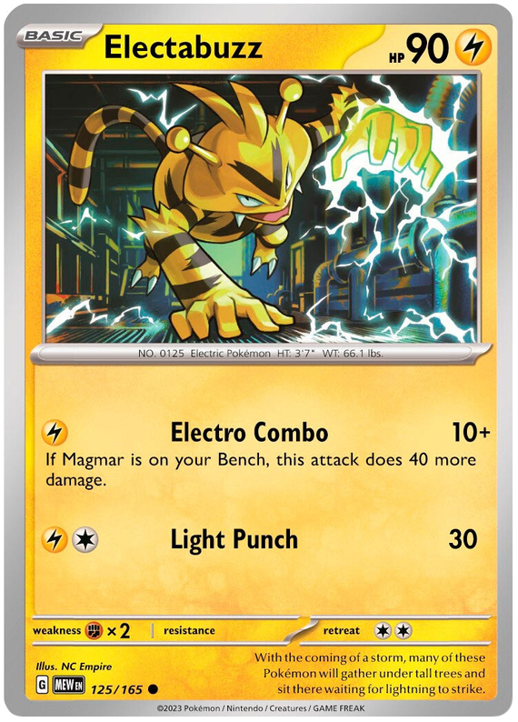 Electabuzz (125/165) [Scarlet & Violet 151] | Exor Games Bridgewater