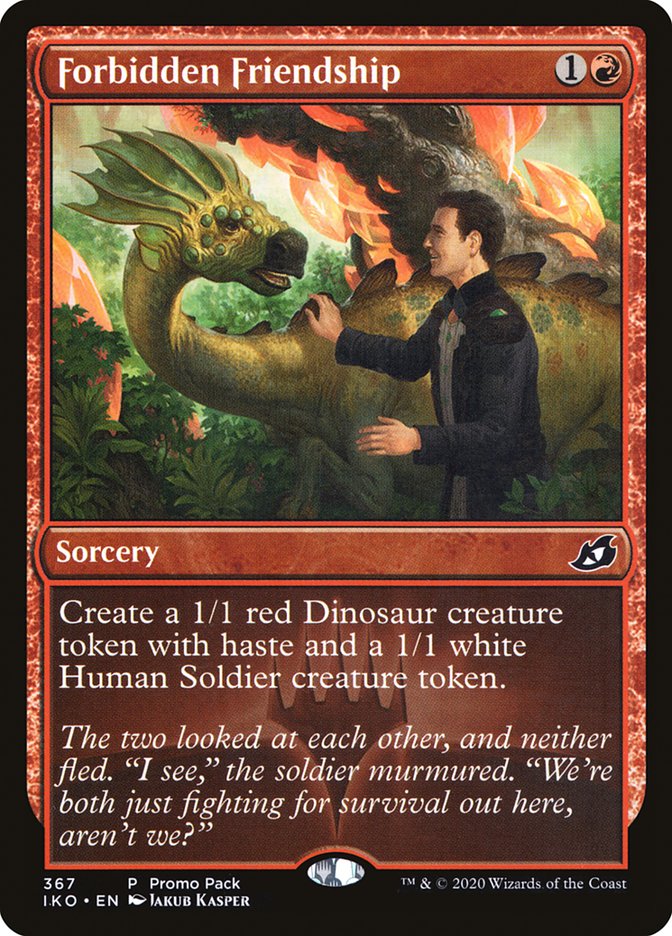 Forbidden Friendship (Promo Pack) [Ikoria: Lair of Behemoths Promos] | Exor Games Bridgewater