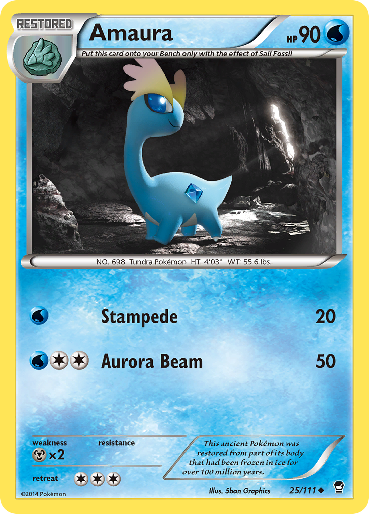 Amaura (25/111) [XY: Furious Fists] | Exor Games Bridgewater