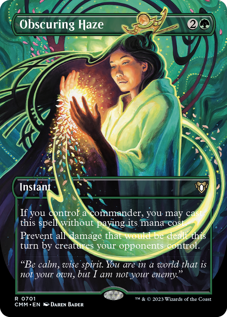 Obscuring Haze (Borderless Alternate Art) [Commander Masters] | Exor Games Bridgewater