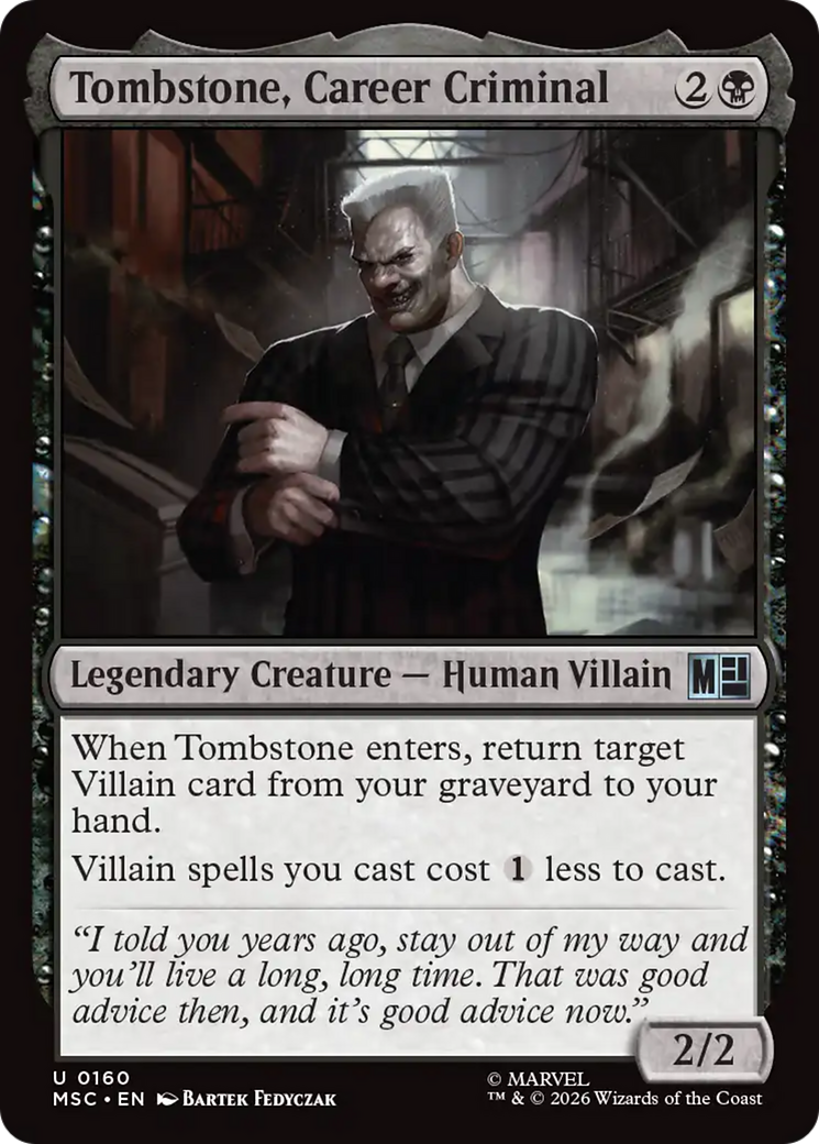 Tombstone, Career Criminal (0160) [Marvel Super Heroes Commander] | Exor Games Bridgewater