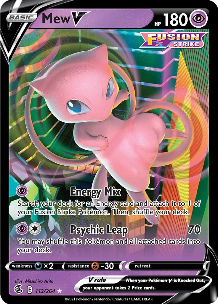 Mew V (113/264) [Sword & Shield: Fusion Strike] | Exor Games Bridgewater