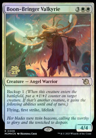 Boon-Bringer Valkyrie [March of the Machine Prerelease Promos] | Exor Games Bridgewater