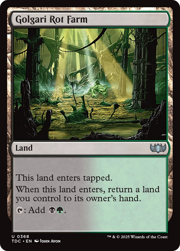 Golgari Rot Farm [Tarkir: Dragonstorm Commander] | Exor Games Bridgewater