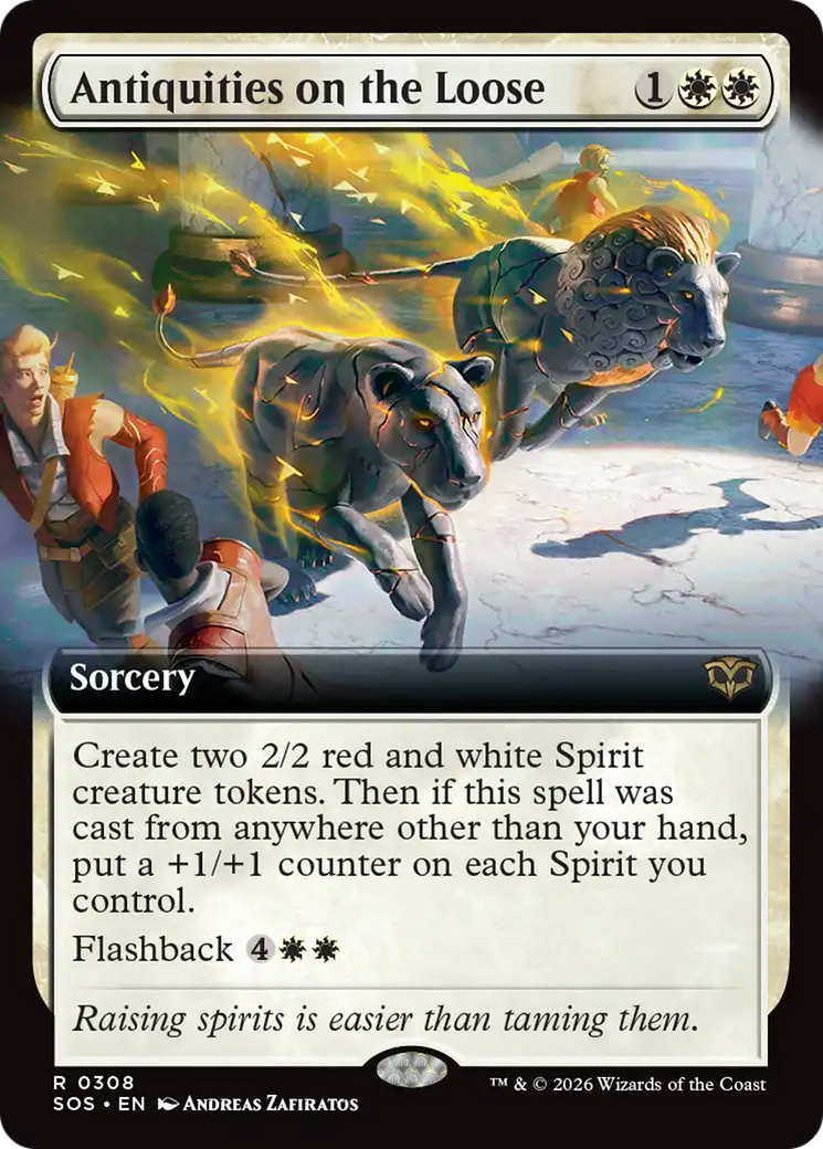 Antiquities on the Loose (Extended Art) [Secrets of Strixhaven] | Exor Games Bridgewater