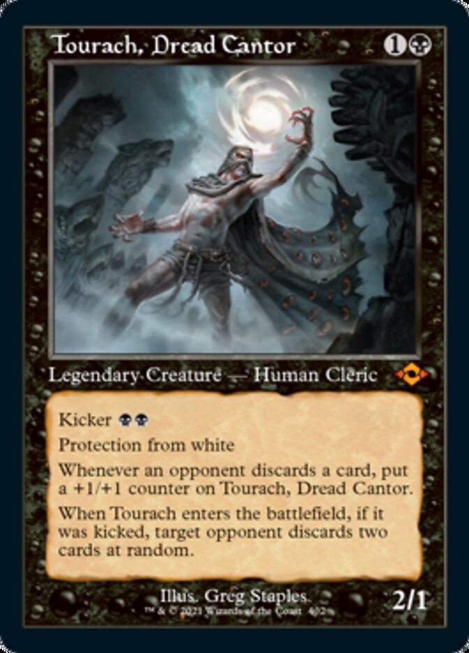 Tourach, Dread Cantor (Retro Foil Etched) [Modern Horizons 2] | Exor Games Bridgewater