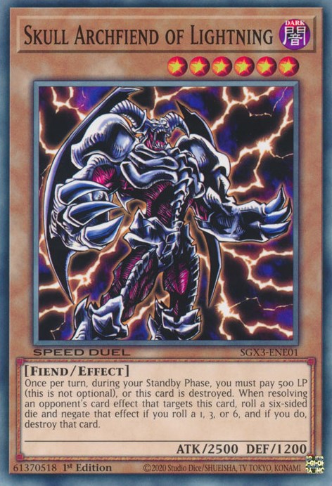 Skull Archfiend of Lightning [SGX3-ENE01] Common | Exor Games Bridgewater