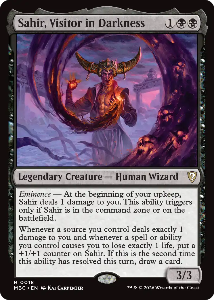 Sahir, Visitor in Darkness [Mystery Booster: Commander Edition] | Exor Games Bridgewater