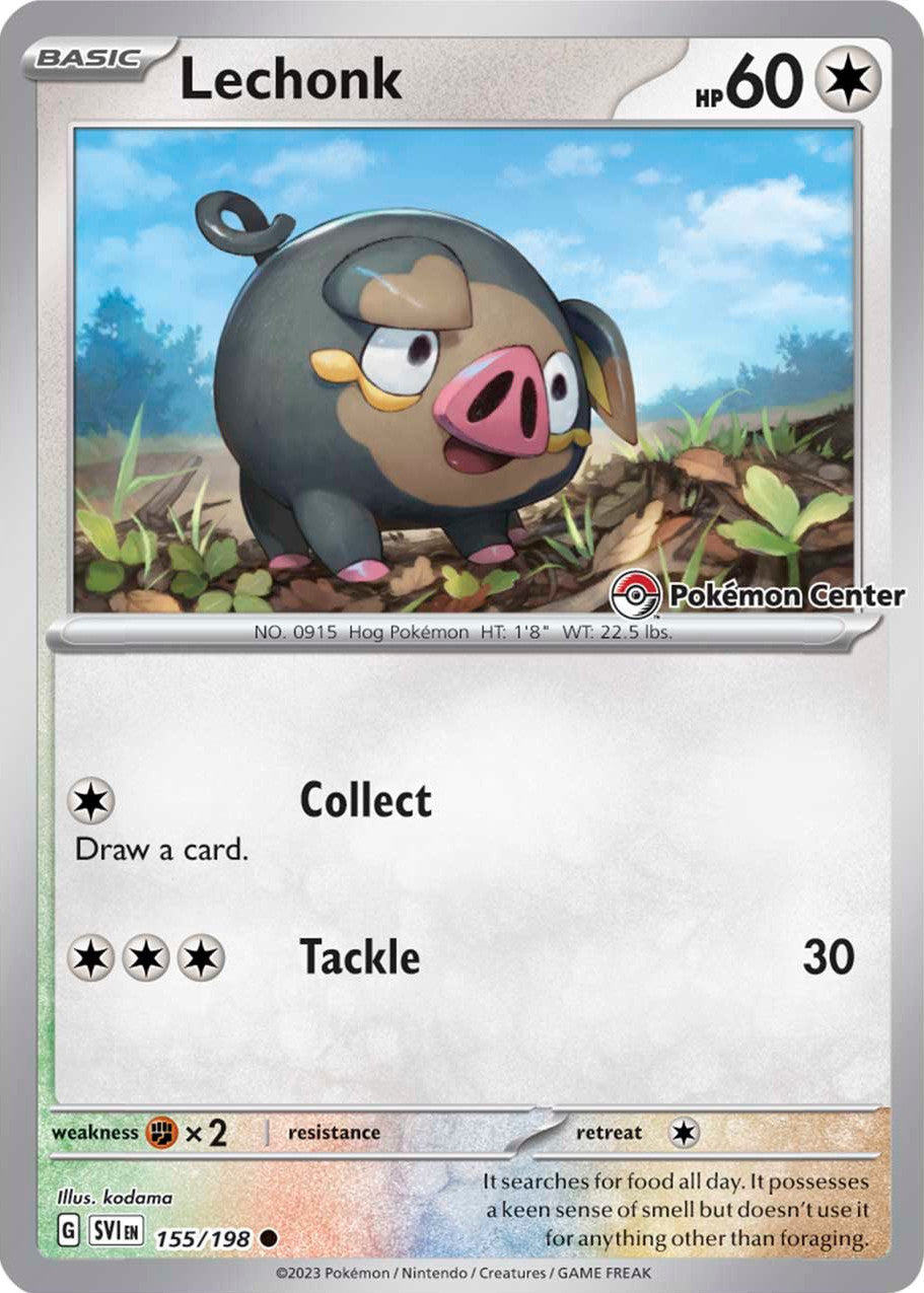 Lechonk (155/198) (Pokemon Center Exclusive) [Scarlet & Violet: Base Set] | Exor Games Bridgewater