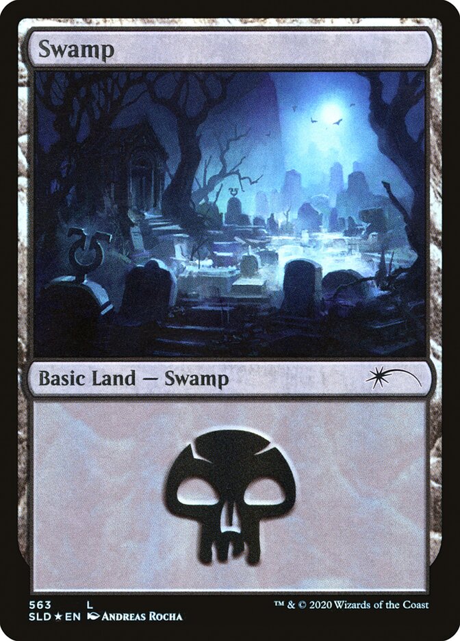 Swamp (Spooky) (563) [Secret Lair Drop Promos] | Exor Games Bridgewater