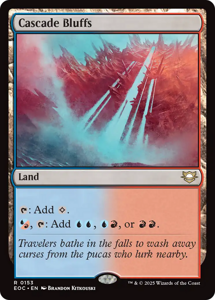 Cascade Bluffs [Edge of Eternities Commander] | Exor Games Bridgewater