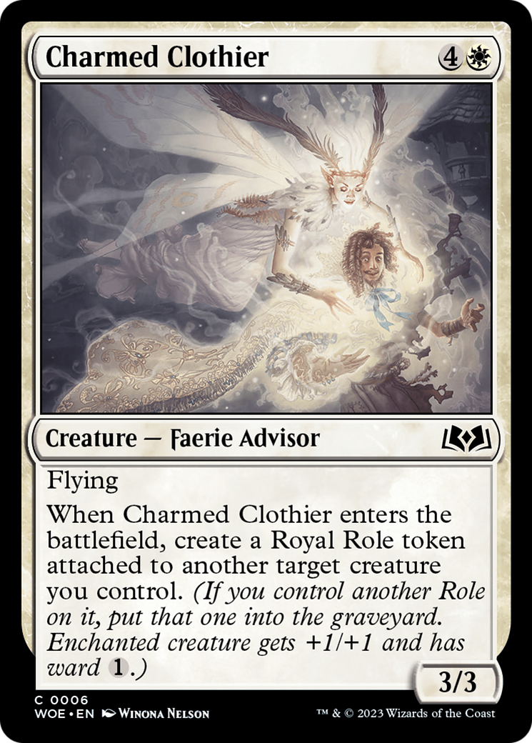 Charmed Clothier [Wilds of Eldraine] | Exor Games Bridgewater