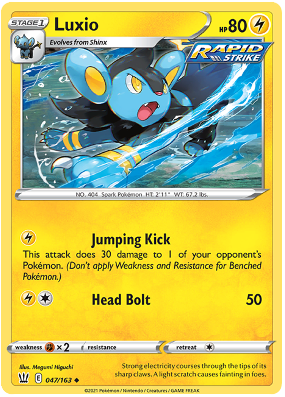 Luxio (047/163) [Sword & Shield: Battle Styles] | Exor Games Bridgewater