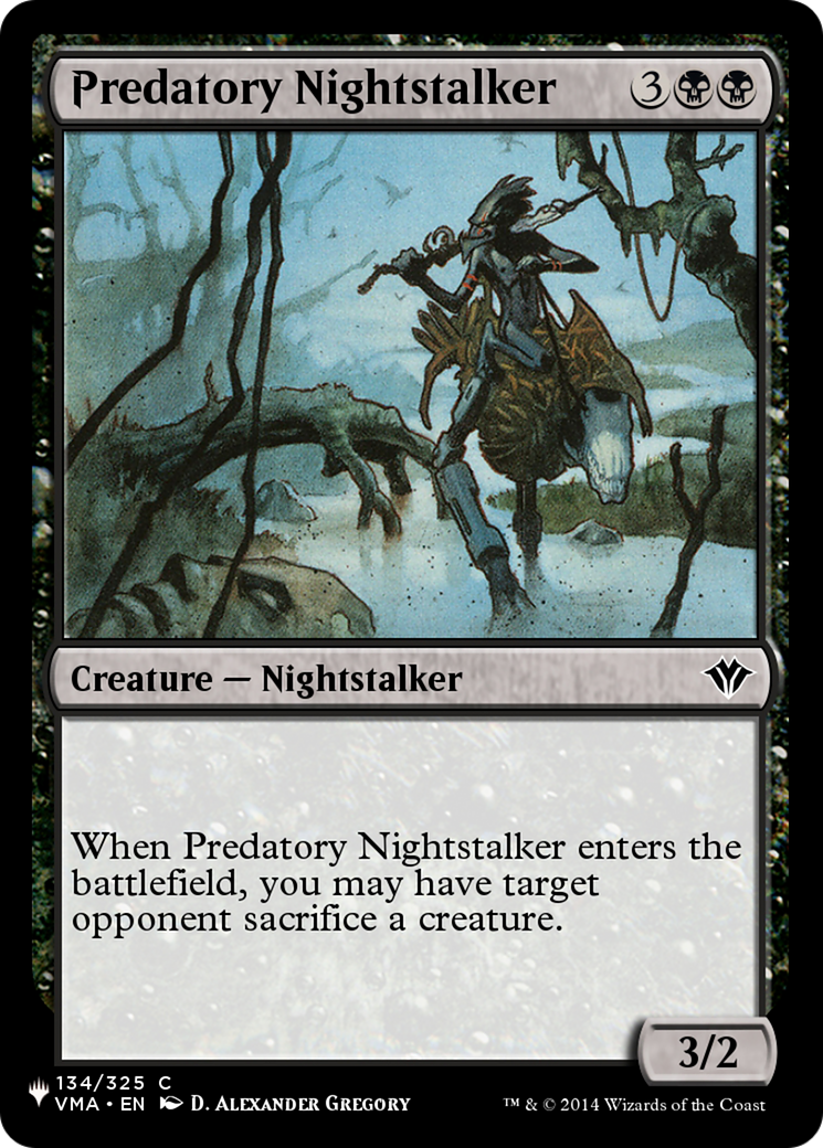 Predatory Nightstalker [The List Reprints] | Exor Games Bridgewater