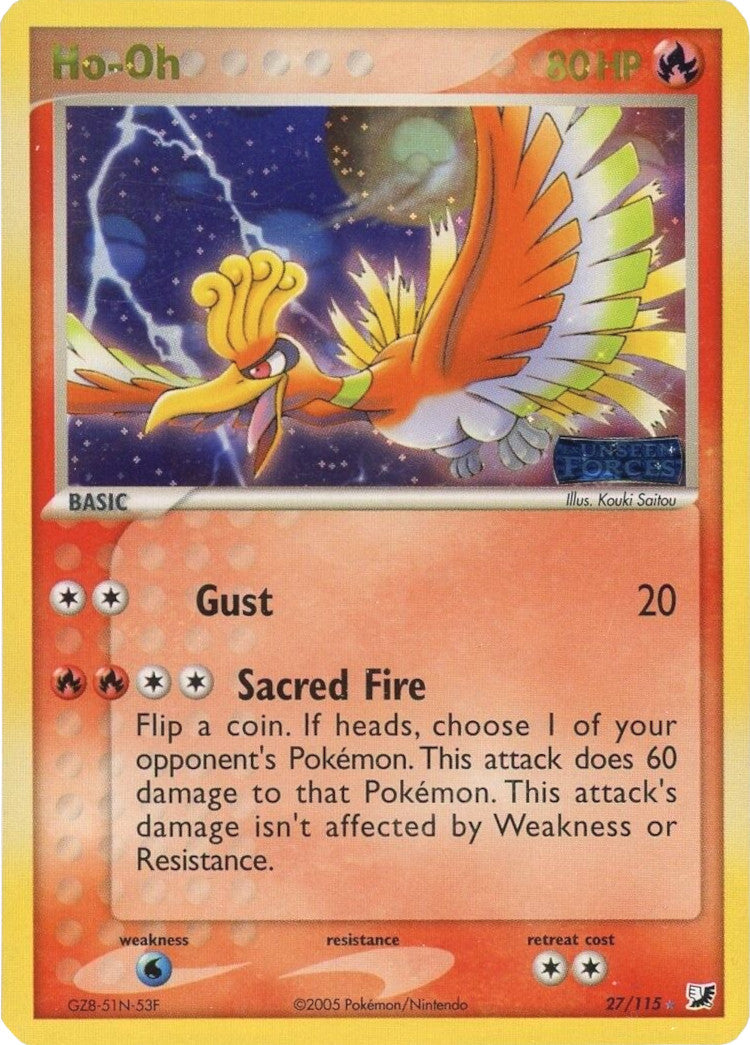 Ho-Oh (27/115) (Stamped) [EX: Unseen Forces] | Exor Games Bridgewater