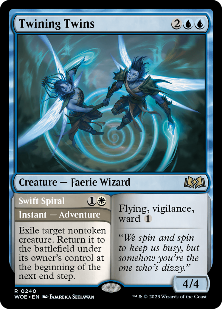 Twining Twins // Swift Spiral [Wilds of Eldraine] | Exor Games Bridgewater