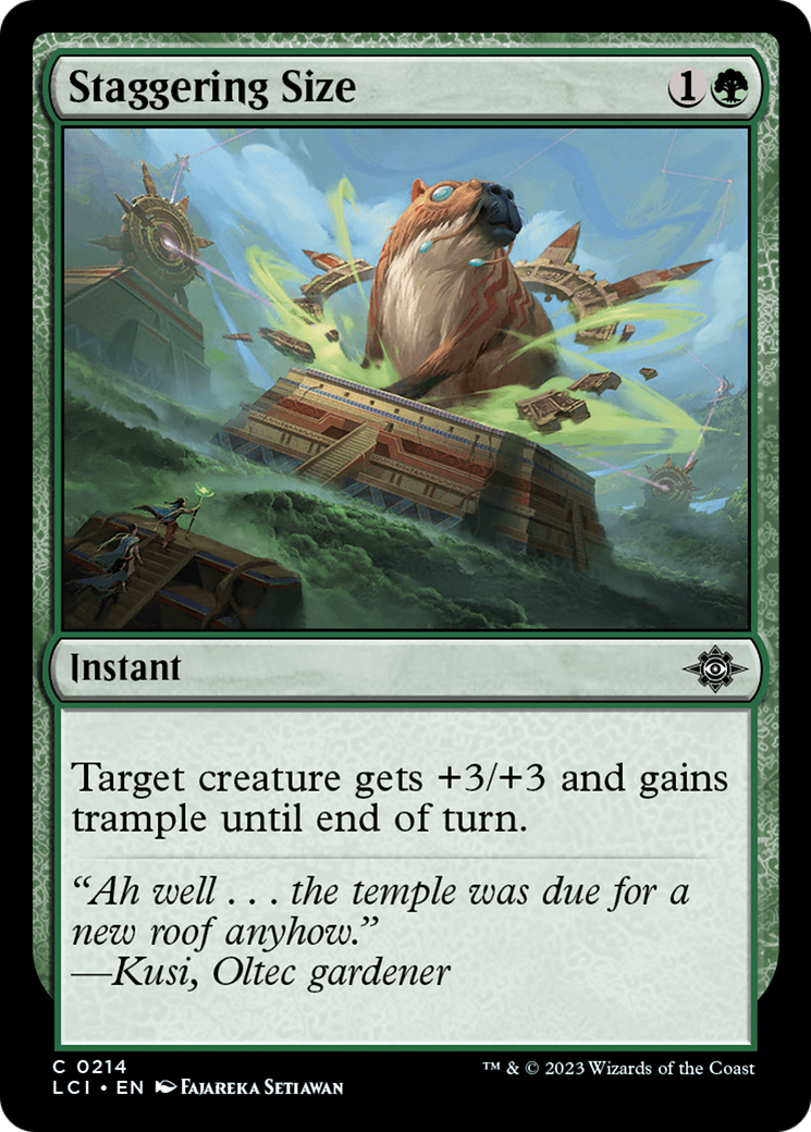 Staggering Size [The Lost Caverns of Ixalan] | Exor Games Bridgewater