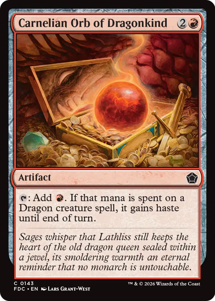 Carnelian Orb of Dragonkind [Foundations Commander] | Exor Games Bridgewater
