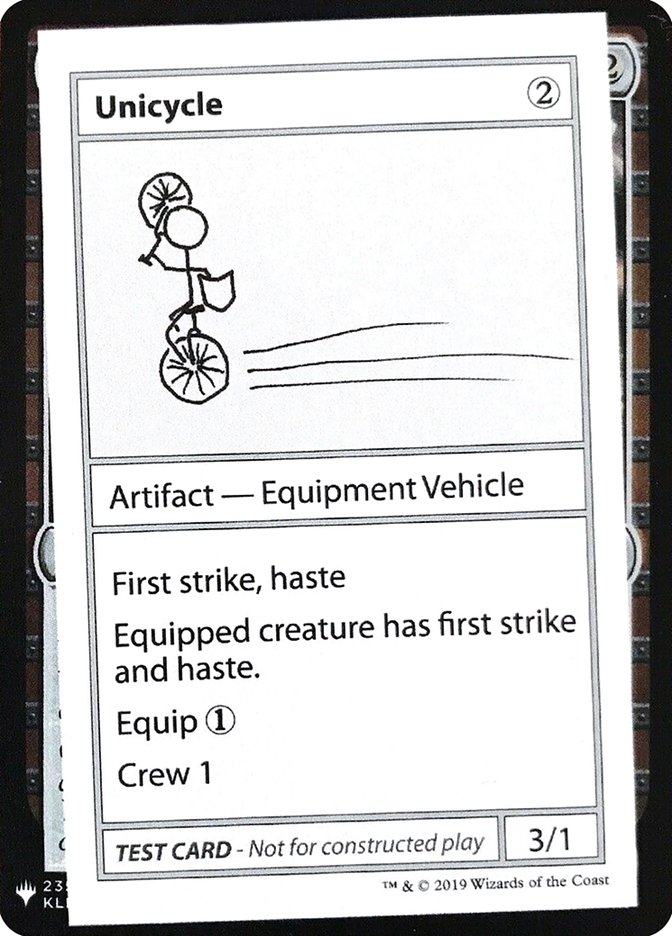 Unicycle [Mystery Booster Playtest Cards] | Exor Games Bridgewater