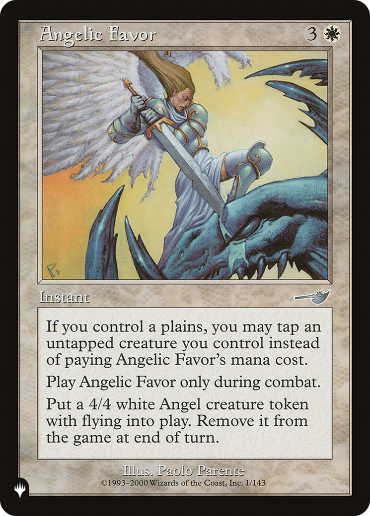 Angelic Favor [The List] | Exor Games Bridgewater