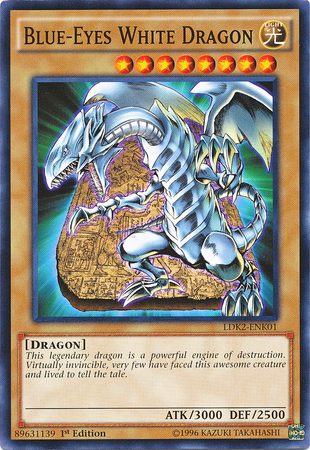 Blue-Eyes White Dragon (Version 4) [LDK2-ENK01] Common | Exor Games Bridgewater