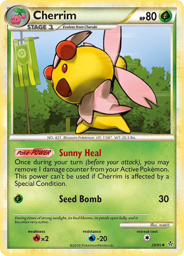 Cherrim (28/95) [HeartGold & SoulSilver: Unleashed] | Exor Games Bridgewater