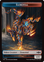 Elemental (0027) // Monk Double-Sided Token [Tarkir: Dragonstorm Commander Tokens] | Exor Games Bridgewater