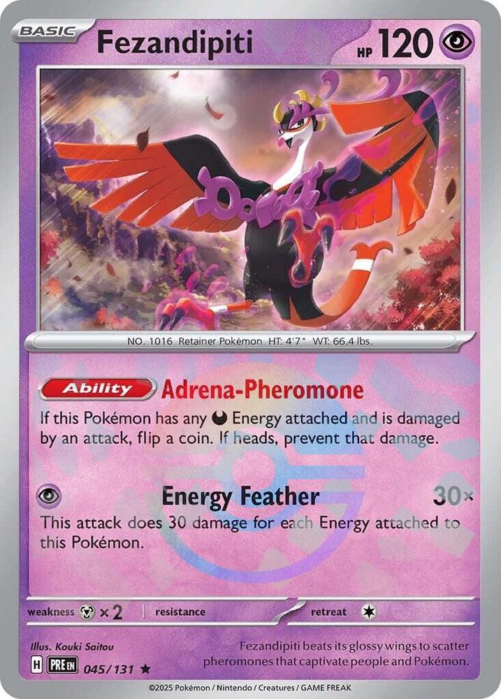 Fezandipiti (045/131) (Poke Ball Pattern) [Scarlet & Violet: Prismatic Evolutions] | Exor Games Bridgewater