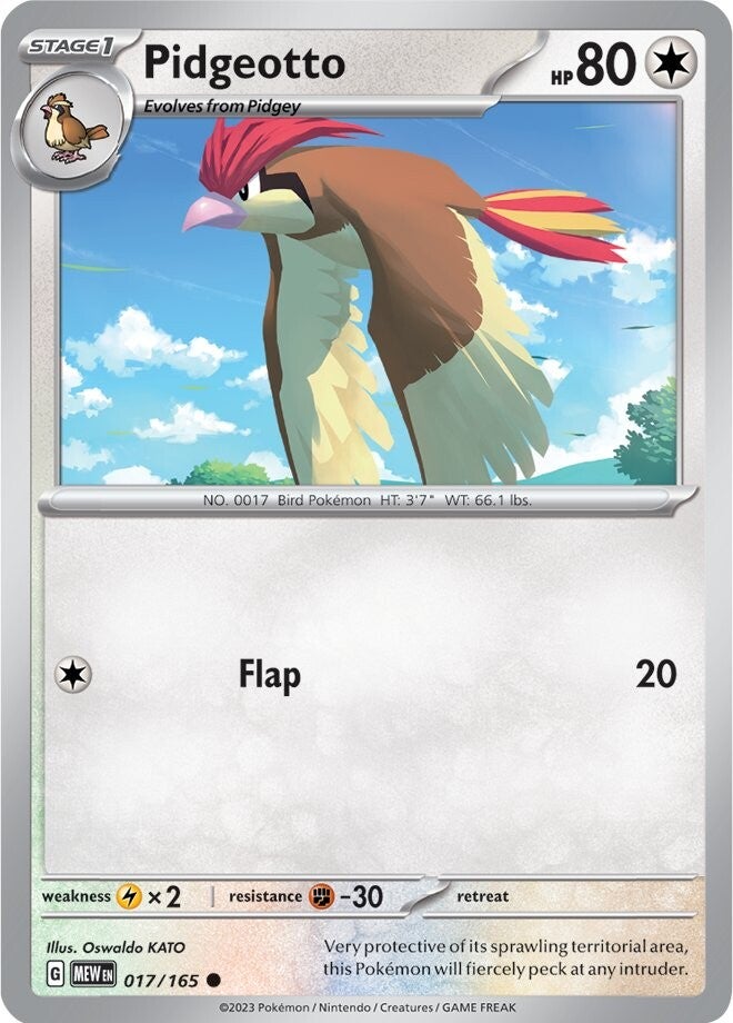 Pidgeotto (017/165) [Scarlet & Violet: 151] | Exor Games Bridgewater