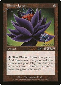 Blacker Lotus (Oversized) [Oversize Cards] | Exor Games Bridgewater