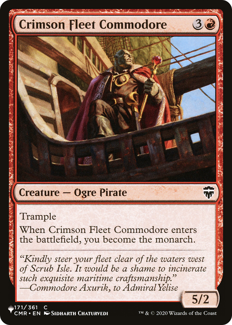 Crimson Fleet Commodore [The List Reprints] | Exor Games Bridgewater