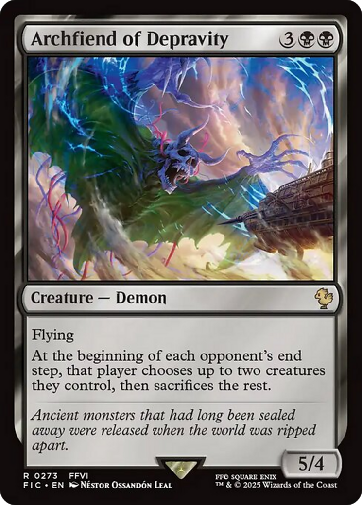 Archfiend of Depravity [FINAL FANTASY Commander] | Exor Games Bridgewater