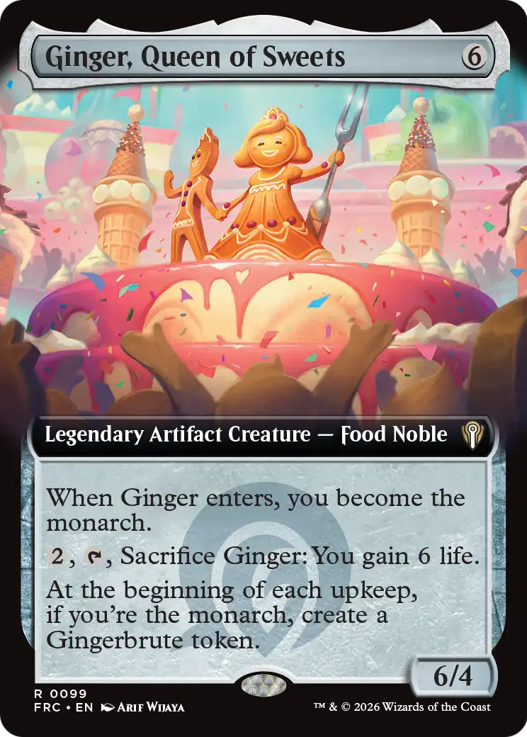 Ginger, Queen of Sweets (Extended Art) [Reality Fracture Commander] | Exor Games Bridgewater