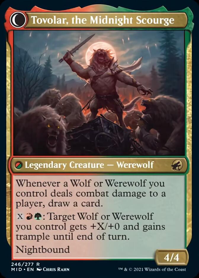 Tovolar, Dire Overlord // Tovolar, the Midnight Scourge [Innistrad: Midnight Hunt] | Exor Games Bridgewater