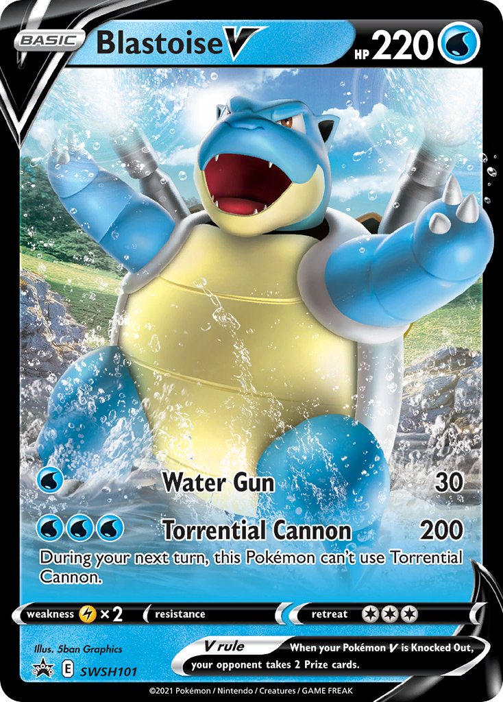 Blastoise V (SWSH101) [Sword & Shield: Black Star Promos] | Exor Games Bridgewater