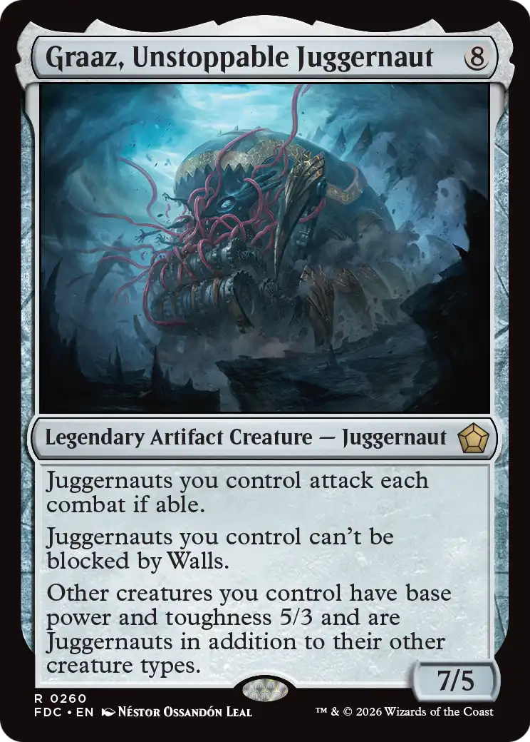 Graaz, Unstoppable Juggernaut [Foundations Commander] | Exor Games Bridgewater