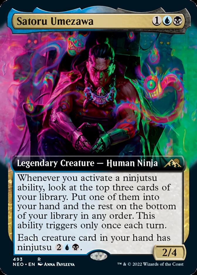 Satoru Umezawa (Extended Art) [Kamigawa: Neon Dynasty] | Exor Games Bridgewater