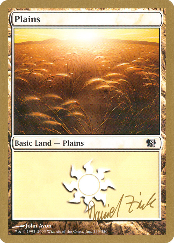 Plains (dz333) (Daniel Zink) [World Championship Decks 2003] | Exor Games Bridgewater